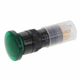 P16OAR1KGRNGRN, Pushbutton Switches ILLUM PUSHBUTTON GRN/GRN 24VDC