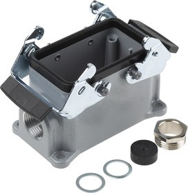 19034000+71200200, H-BE Heavy Duty Power Connector Housing, 10 (H-BE), 42 (H-DD) Contacts, M20 Thread 19034000+71200200, H-BE Heavy Duty Power Connector Housing, 10 (H-BE), 42 (H-DD) Contacts, M20 Thread