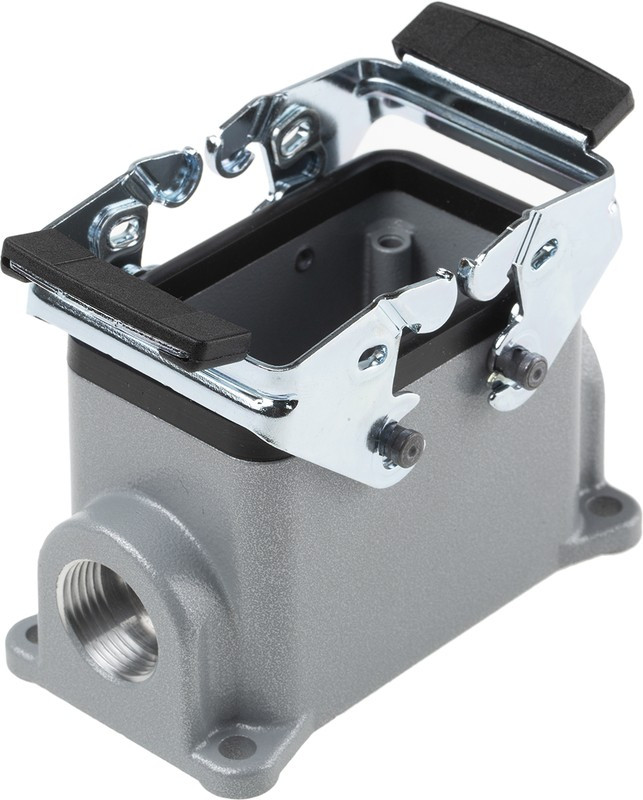 19034000+71200200, H-BE Heavy Duty Power Connector Housing, 10 (H-BE), 42 (H-DD) Contacts, M20 Thread 19034000+71200200, H-BE Heavy Duty Power Connector Housing, 10 (H-BE), 42 (H-DD) Contacts, M20 Thread