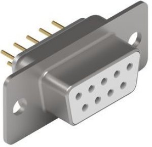 D-Sub connector, 9 pole, standard, straight, solder connection, 61800925123 D-Sub connector, 9 pole, standard, straight, solder connection, 61800925123
