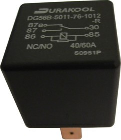 DG56A-7011-76-1012-DR, Plug In Automotive Relay, 12V dc Coil Voltage, 40A Switching Current, SPDT
