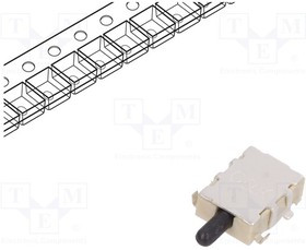 SDS002R, Switch Detector N.C. SPST Plunger J-Bend 0.1A 12VDC SMD T/R