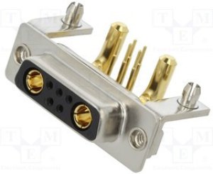 MHCDR7W2S4, D-Sub Connector, Angled, Socket, 7W2, Signal Contacts - 5, Special Contacts - 2 MHCDR7W2S4, D-Sub Connector, Angled, Socket, 7W2, Signal Contacts - 5, Special Contacts - 2