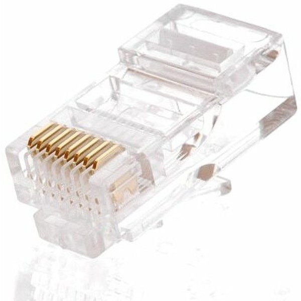 Коннектор RJ45/8P8C, Кат.5e, 3мкд, универсальный, 1000шт. EC-UP8P8C-5E-003-TR-1000 Коннектор RJ45/8P8C, Кат.5e, 3мкд, универсальный, 1000шт. EC-UP8P8C-5E-003-TR-1000