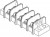 38760-0306, Клеммная колодка с перегородкой в панель, 2 ряда, 6 вывод(-ов), 22 AWG, 14 AWG, 9.53 мм, 15 А