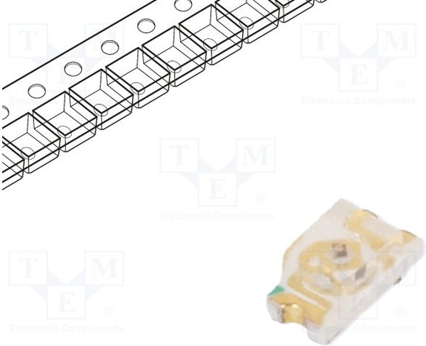 RF-RUB190TS-BD, LED; SMD; 0603; red; 30?90mcd; 1.6x0.8x0.7mm; 140°; 1.8?2.4V; 20mA