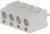 AC300V-04P-5.0-GRAY, Зажимная рейка для печатных плат, угловой 90°, 5мм, на PCB, 16А AC300V-04P-5.0-GRAY, Зажимная рейка для печатных плат, угловой 90°, 5мм, на PCB, 16А