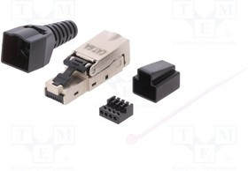 LOG-MP0044, Вилка, RJ45, PIN: 8, Кат: 6a, экранированный, Конф: 8p8c, вилка RJ45