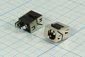 Гнездо питания DC 2.5D5.5, 3 контакта, на плату, угловое, PJ193; №12706 гн пит DC 2,5D5,5\1P2HP\\ плат\угл\PJ193
