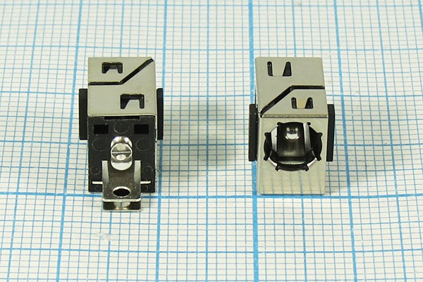Гнездо питания DC 2.5D5.5, 3 контакта, на плату, угловое, PJ193; №12706 гн пит DC 2,5D5,5\1P2HP\\ плат\угл\PJ193