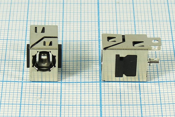 Гнездо питания DC 2.5D5.5, 3 контакта, на плату, угловое, PJ193; №12706 гн пит DC 2,5D5,5\1P2HP\\ плат\угл\PJ193