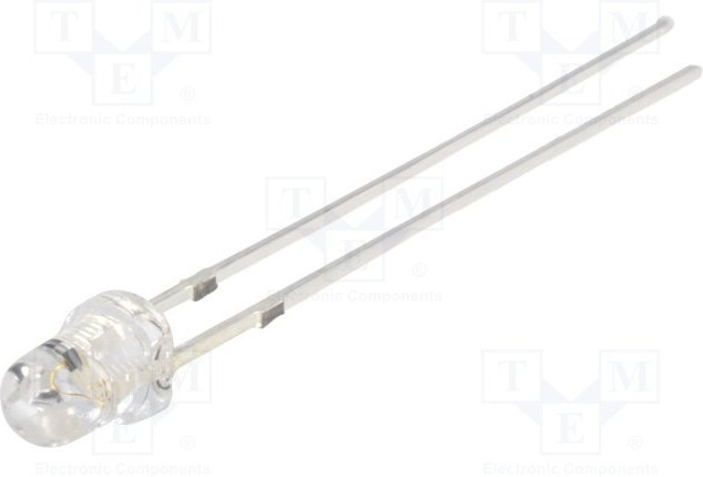 OSG3DS3131A, LED; 3mm; green; blinking; 5800?7000mcd; 30°; 3?4.5V; Front: convex