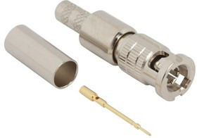 034-1026-12G, RF Connectors / Coaxial Connectors 75OHM HD-BNC STRT CRIMP PLG 034-1026-12G, RF Connectors / Coaxial Connectors 75OHM HD-BNC STRT CRIMP PLG