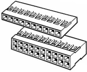 65039-022LF, Headers &amp; Wire Housings HSG .100" SGL ROW