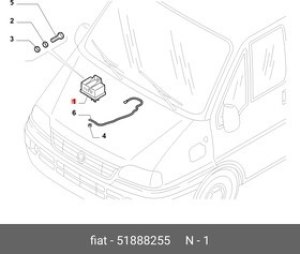 51888255, Реле свечей накала| \FIAT DUCATO/DOBLO/PUNTO 51888255, Реле свечей накала| \FIAT DUCATO/DOBLO/PUNTO