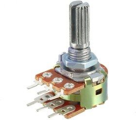 16T1-B50K, L15KC, 50 кОм, Резистор переменный центральная фиксация