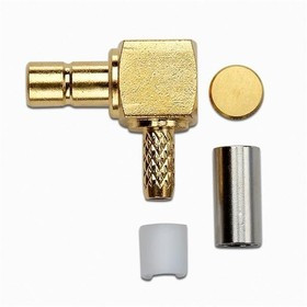 72992, RF Connectors / Coaxial Connectors SMB PLUG R/A CRIMP, RG174, 188, 316