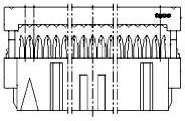 3-215882-4, Headers &amp; Wire Housings LATCH BU-STECK