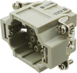 0936010307, Разъем: HDC; контактная вставка; "папа"; S-E; PIN: 24; 24+PE; 16А 0936010307, Разъем: HDC; контактная вставка; "папа"; S-E; PIN: 24; 24+PE; 16А