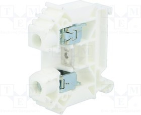 ZUG-10-WH, Соединитель: на рейку, 0,5-16мм2, Кол-во полюс: 1, клеммы: 2, белый