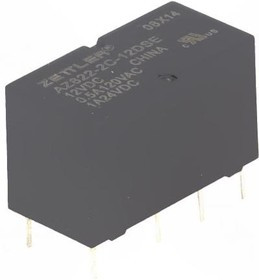 AZ822-2C-12DSE, Реле: электромагнитное, DPDT, Uобмотки: 12ВDC, 0,5A/120ВAC, 2А