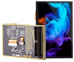 MIKROE-3508, TFT Board 4 Capacitive 4.3in Display Board With SSD1963