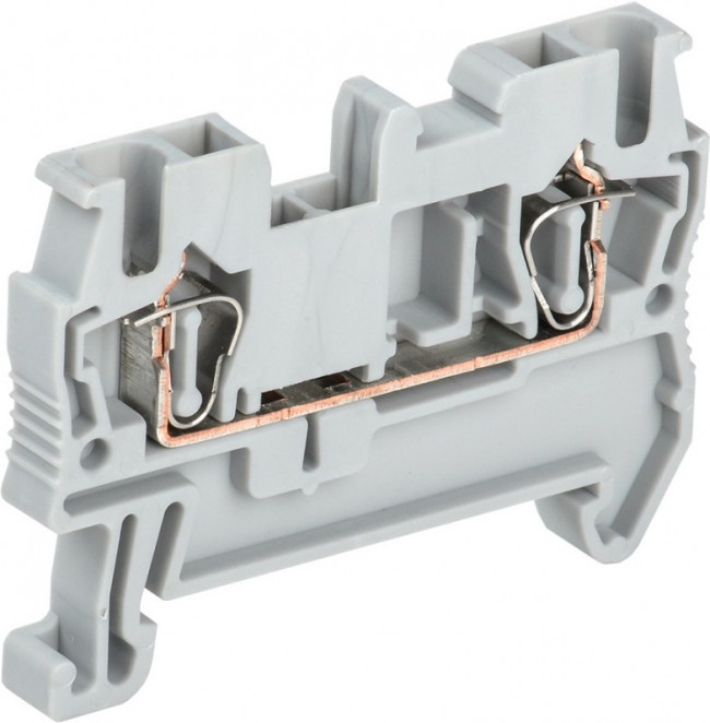 Клемма пружинная КПИ 2в-2,5 31А серый IEK