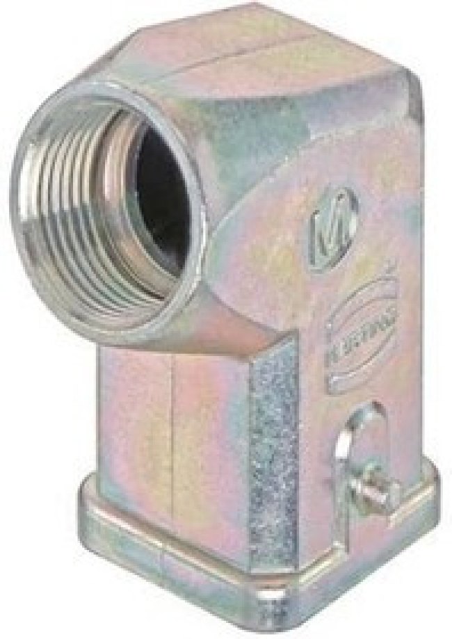 19620031643, Heavy Duty Power Connectors HAN 3EMC HOOD ANGL ENTRY M20 STICK GSKT
