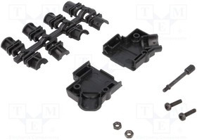 D45PPK09-BK-K, Корпус: для разъемов D-Sub, D-Sub 9pin, D-Sub HD 15pin, UNC4-40