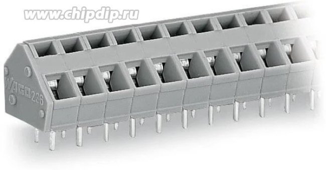236-408, Клеммная колодка типа провод к плате, 5.08 мм, 8 вывод(-ов), 28 AWG, 12 AWG, 2.5 мм², Зажим 236-408, Клеммная колодка типа провод к плате, 5.08 мм, 8 вывод(-ов), 28 AWG, 12 AWG, 2.5 мм², Зажим