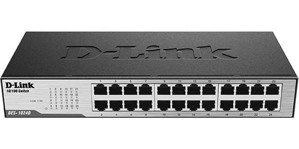 Коммутатор D-Link DES-1024D/G1A 24x100Мбит/с неуправляемый
