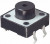 FSM101, Тактильная кнопка, FSM10, Top Actuated, Сквозное Отверстие, Round Button, 160 гс, 50мA при 24В DC