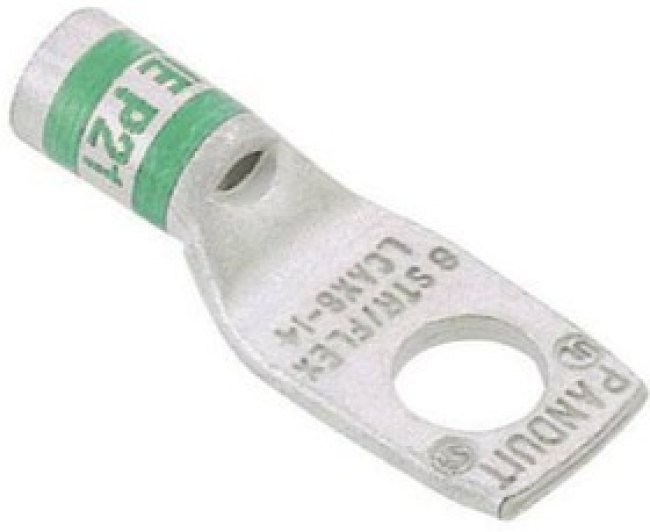 LCAX1-14-X, Terminals Copper Comp Lug 1 Hole #1 AWG F