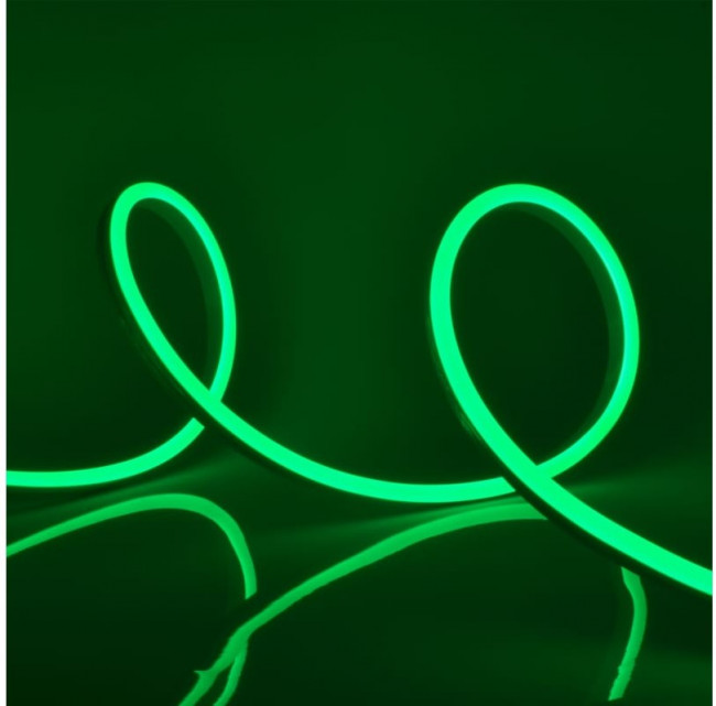 Светодиодная лента NEON ULS-N11-2835- 120LED/m-8mm- IP67-DC24V- 10W/m-15M-GREEN UL-00009100