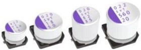 50SVT68M, Aluminium Organic Polymer Capacitors 50VDC 68uF 20% 1350mA 20mOhm
