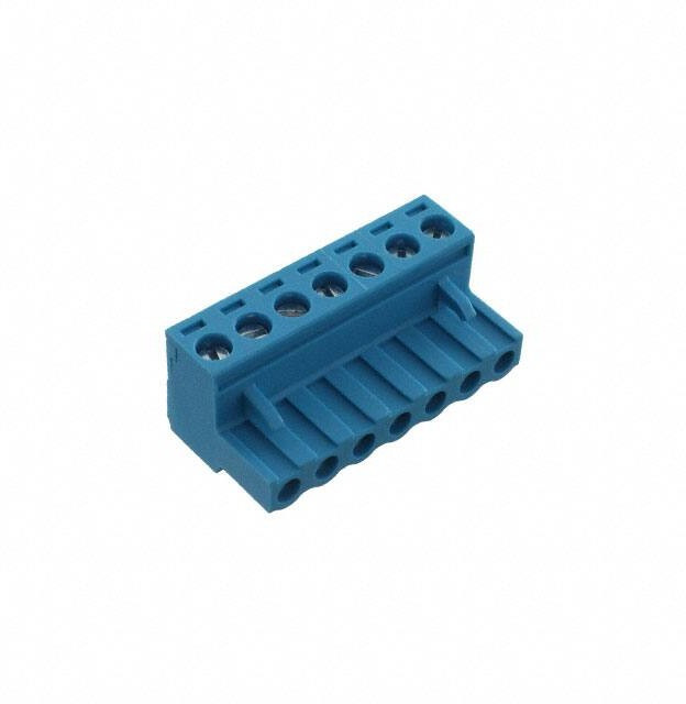 TBP01P1-508-07BE, Pluggable Terminal Blocks Terminal block, pluggable, 5.08 , plug, 7pole, slotted screw, blue