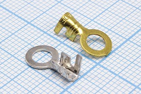 Клемма"O" d 4,0, 0,5-1S, латунь луженая; №883 A клемма"O" d 4,2\0,5\S0,5~1,0\лат луж\\\SW4-04