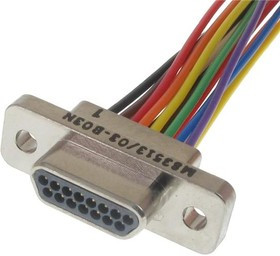 M83513/03-B04N, D-Sub MIL Spec Connectors MICRO D