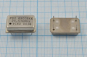 Управляемый напряжением (VCXO) кварцевый генератор 24.576МГц с перестройкой ПЧ:+/-50ppm, гк 24576 \V Управляемый напряжением (VCXO) кварцевый генератор 24.576МГц с перестройкой ПЧ:+/-50ppm, гк 24576 \V