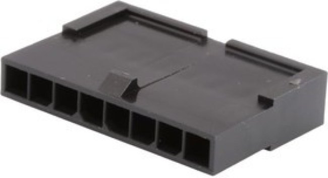 436400801, 43640 Male Housing Plug, 3mm Pitch, 8 Way, 1 Row