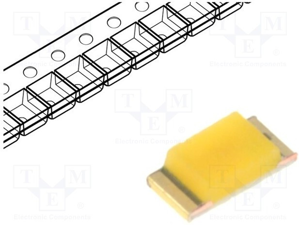 OSM50603C1E, LED; SMD; 0603; white warm; 60?160mcd; 120°; 5mA; 2.5?3.4V; 68mW