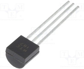 NTE107, Транзистор: NPN, биполярный, 12В, 25мА, 0,2Вт, TO92