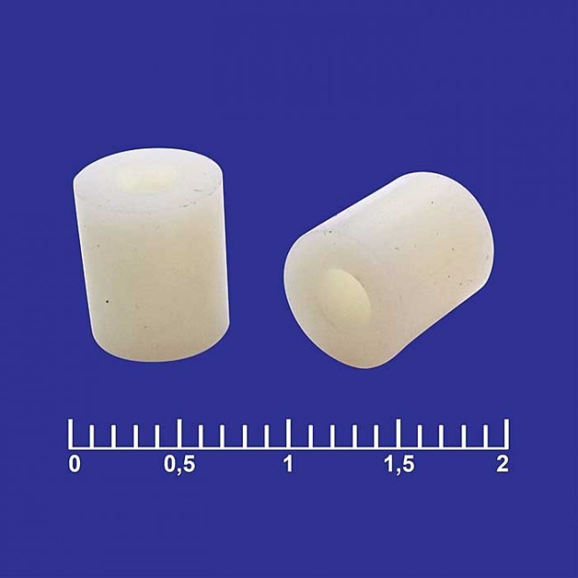 Ф7-3X8, Стойка пластиковая d внутр=3мм, L=8мм