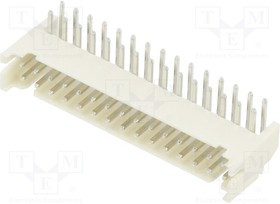 2SHDC30TR, Гнездо; провод-плата; "папа"; 2мм; PIN: 30; THT; 100В; 2А; угловой