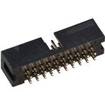 BH-20 (DS1013-20S) (IDC-20MS), Вилка на плату прямая 20pin 2.54мм
