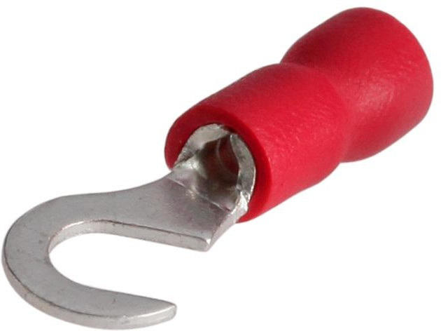 НИК 1.5-4, Наконечник изолированный красный крюковый (OBSOLETE!)