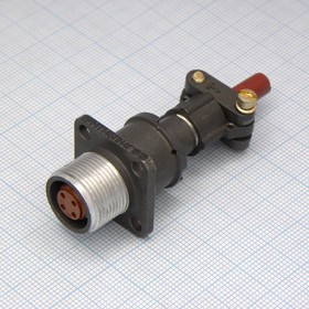 2РМТ14БПН4Г1В1В, Розетка на блок с прямым патрубком для неэкранированного кабеля