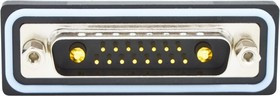 CDFS17W2103L411, Комбинированный разъем D Sub, IP67, NANOOK Series, DB-17W2, Штекер, 17 контакт(-ов)