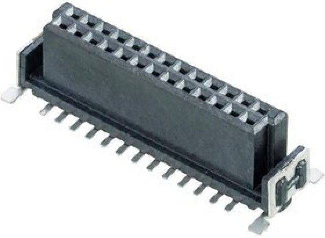M55-6002642R, PCB Receptacle, Board-to-Board, 1.27 мм, 2 ряд(-ов), 26 контакт(-ов), Поверхностный Монтаж