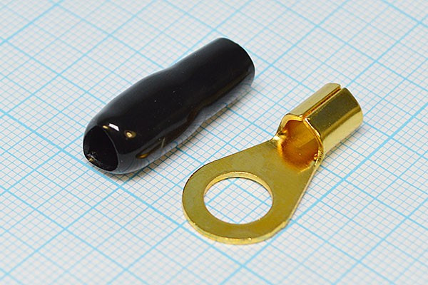 Клемма"O" d 8,2, 10,0S Au, черная